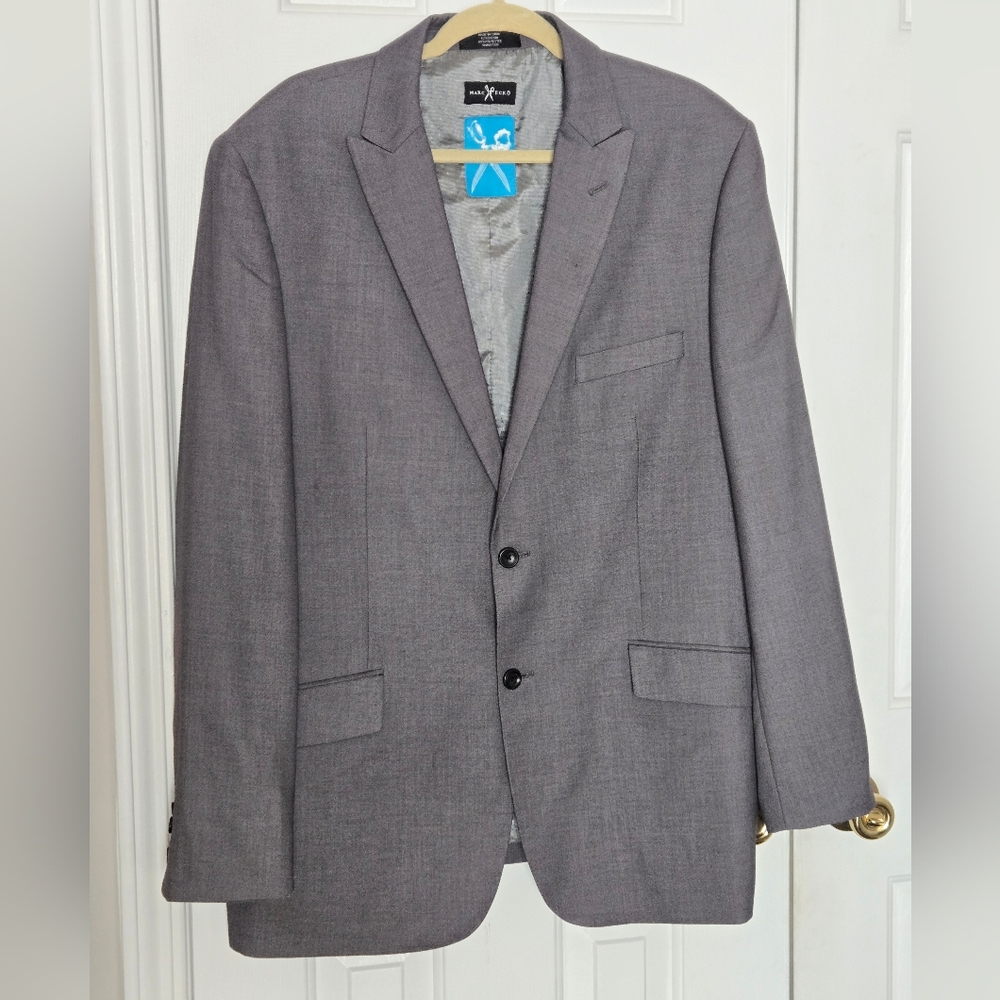 Marc Ecko Gray Blazer Size Button Front Size 44r